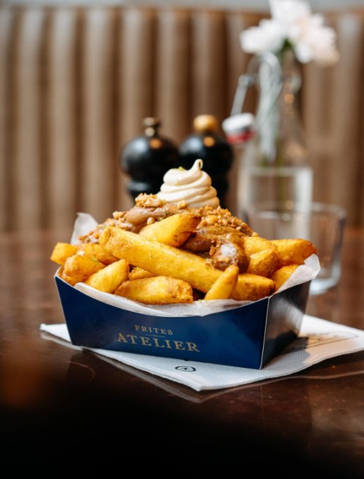 Papas Frites Atelier con crema